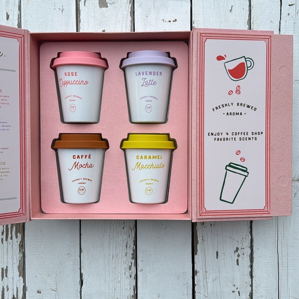 ❣️HOST PICK❣️ Coffee Shop Candles Latte Gift Set of Four NWT